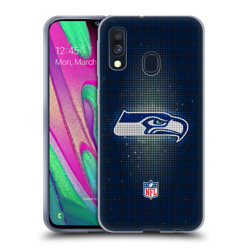NFL Seattle Seahawks Artwork LED Soft Gel Case for Samsung Galaxy A40 (2019)