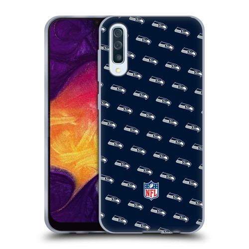 NFL Seattle Seahawks Artwork Patterns Soft Gel Case for Samsung Galaxy A50/A30s (2019)