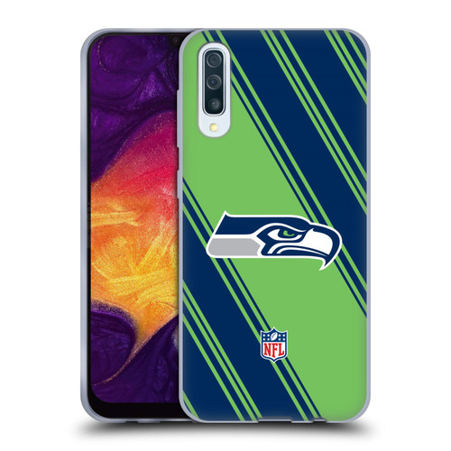 NFL Seattle Seahawks Artwork Stripes Soft Gel Case for Samsung Galaxy A50/A30s (2019)