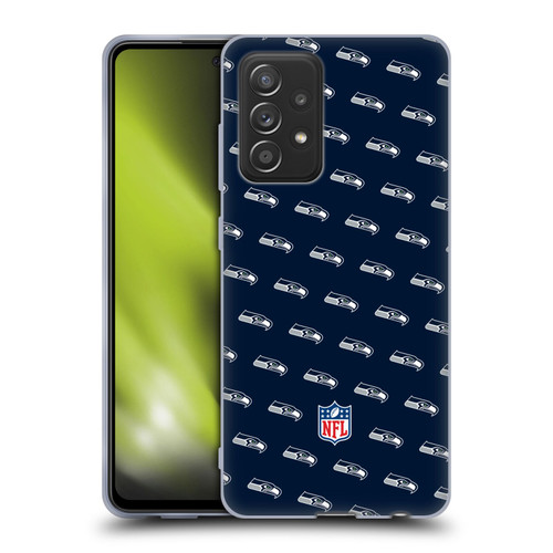 NFL Seattle Seahawks Artwork Patterns Soft Gel Case for Samsung Galaxy A52 / A52s / 5G (2021)