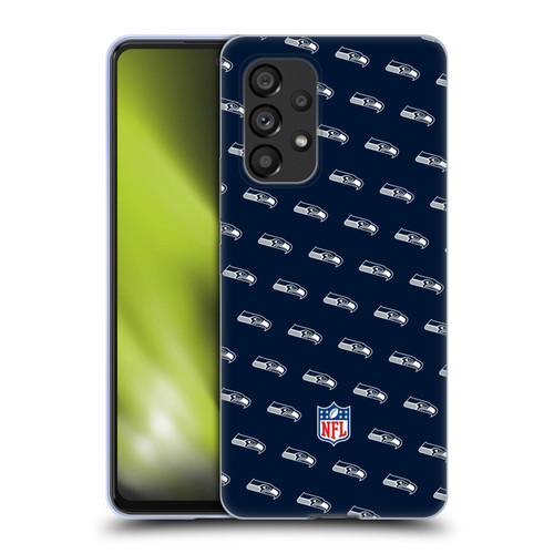 NFL Seattle Seahawks Artwork Patterns Soft Gel Case for Samsung Galaxy A53 5G (2022)