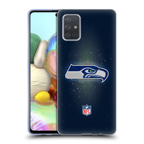 NFL Seattle Seahawks Artwork LED Soft Gel Case for Samsung Galaxy A71 (2019)