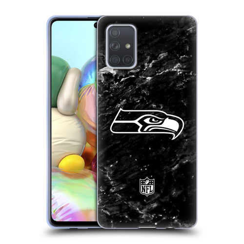NFL Seattle Seahawks Artwork Marble Soft Gel Case for Samsung Galaxy A71 (2019)