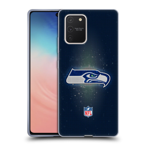 NFL Seattle Seahawks Artwork LED Soft Gel Case for Samsung Galaxy S10 Lite