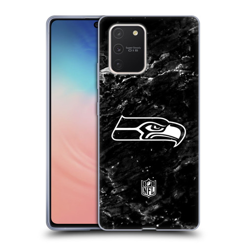 NFL Seattle Seahawks Artwork Marble Soft Gel Case for Samsung Galaxy S10 Lite