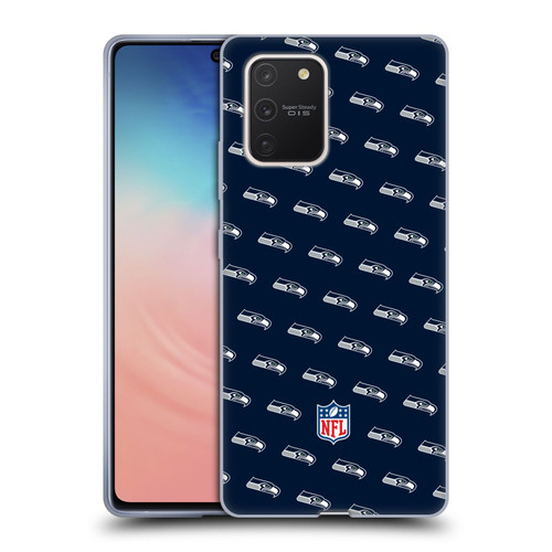 NFL Seattle Seahawks Artwork Patterns Soft Gel Case for Samsung Galaxy S10 Lite