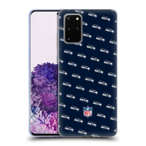 NFL Seattle Seahawks Artwork Patterns Soft Gel Case for Samsung Galaxy S20+ / S20+ 5G