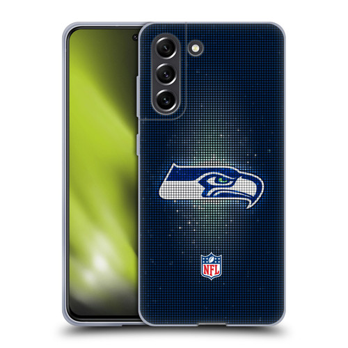 NFL Seattle Seahawks Artwork LED Soft Gel Case for Samsung Galaxy S21 FE 5G