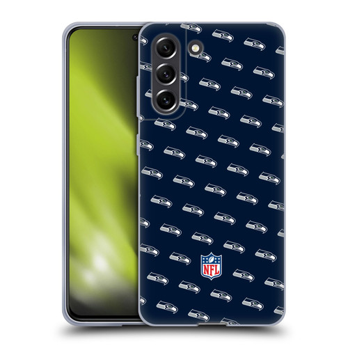 NFL Seattle Seahawks Artwork Patterns Soft Gel Case for Samsung Galaxy S21 FE 5G