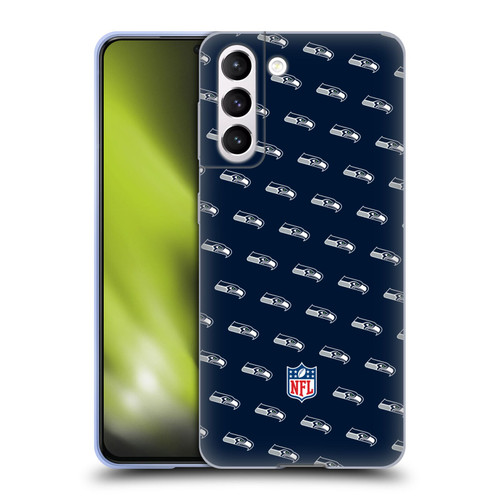 NFL Seattle Seahawks Artwork Patterns Soft Gel Case for Samsung Galaxy S21 5G