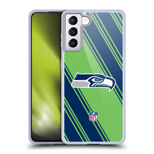 NFL Seattle Seahawks Artwork Stripes Soft Gel Case for Samsung Galaxy S21+ 5G NFL Seattle Seahawks Artwork Stripes Soft Gel Case for Samsung Galaxy S21+ 5G