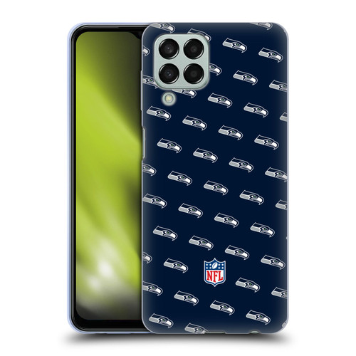 NFL Seattle Seahawks Artwork Patterns Soft Gel Case for Samsung Galaxy M33 (2022)