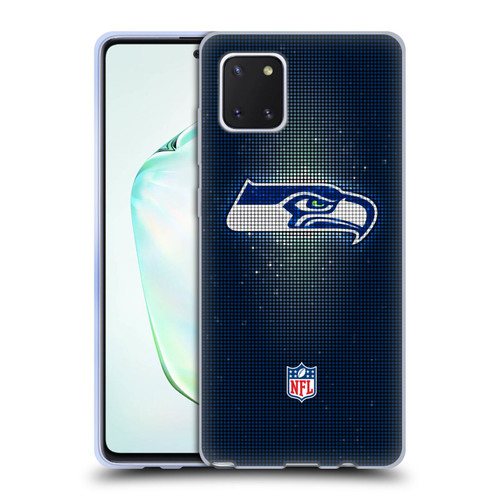 NFL Seattle Seahawks Artwork LED Soft Gel Case for Samsung Galaxy Note10 Lite