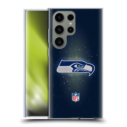 NFL Seattle Seahawks Artwork LED Soft Gel Case for Samsung Galaxy S23 Ultra 5G