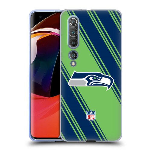 NFL Seattle Seahawks Artwork Stripes Soft Gel Case for Xiaomi Mi 10 5G / Mi 10 Pro 5G