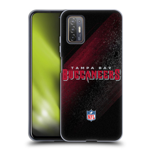 NFL Tampa Bay Buccaneers Logo Blur Soft Gel Case for HTC Desire 21 Pro 5G