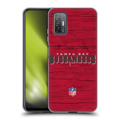 NFL Tampa Bay Buccaneers Logo Distressed Look Soft Gel Case for HTC Desire 21 Pro 5G
