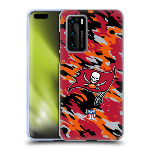 NFL Tampa Bay Buccaneers Logo Camou Soft Gel Case for Huawei P40 5G