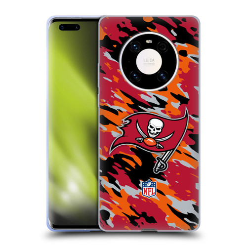 NFL Tampa Bay Buccaneers Logo Camou Soft Gel Case for Huawei Mate 40 Pro 5G