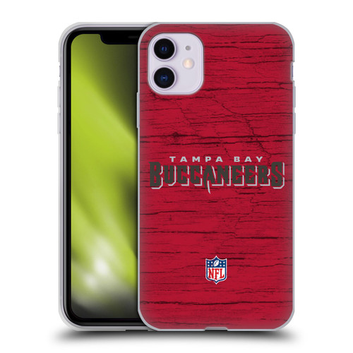 NFL Tampa Bay Buccaneers Logo Distressed Look Soft Gel Case for Apple iPhone 11