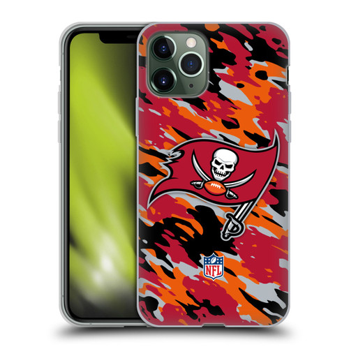 NFL Tampa Bay Buccaneers Logo Camou Soft Gel Case for Apple iPhone 11 Pro