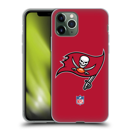 NFL Tampa Bay Buccaneers Logo Plain Soft Gel Case for Apple iPhone 11 Pro