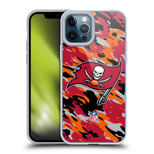 NFL Tampa Bay Buccaneers Logo Camou Soft Gel Case for Apple iPhone 12 Pro Max