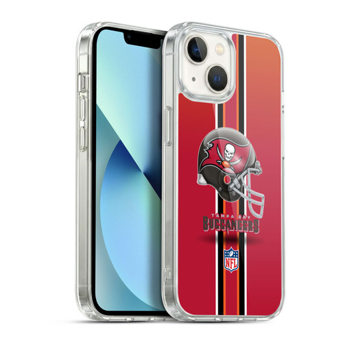 NFL Tampa Bay Buccaneers Logo Helmet Soft Gel Case for Apple iPhone 13