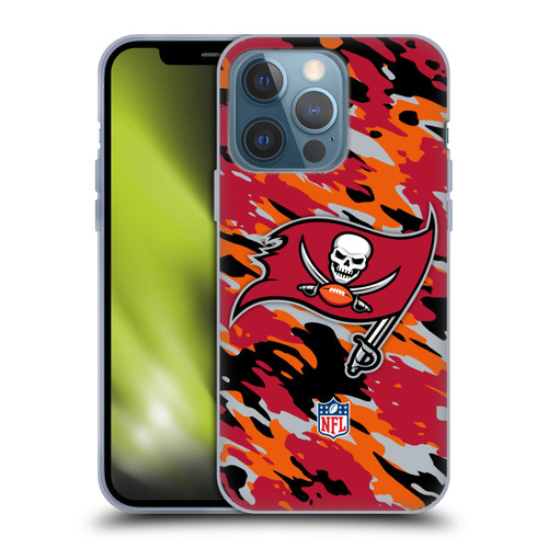 NFL Tampa Bay Buccaneers Logo Camou Soft Gel Case for Apple iPhone 13 Pro