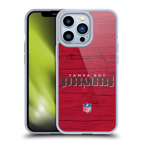 NFL Tampa Bay Buccaneers Logo Distressed Look Soft Gel Case for Apple iPhone 13 Pro
