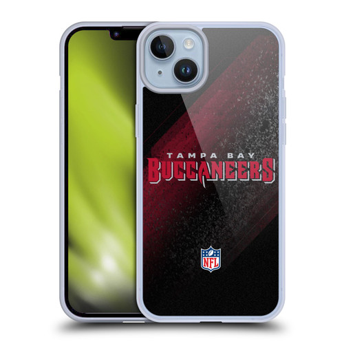NFL Tampa Bay Buccaneers Logo Blur Soft Gel Case for Apple iPhone 14 Plus