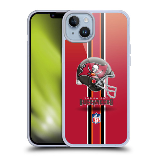 NFL Tampa Bay Buccaneers Logo Helmet Soft Gel Case for Apple iPhone 14 Plus