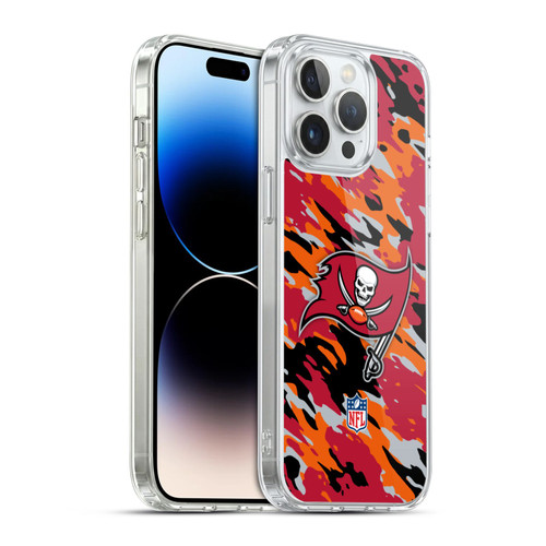 NFL Tampa Bay Buccaneers Logo Camou Soft Gel Case for Apple iPhone 14 Pro Max & MagSafe