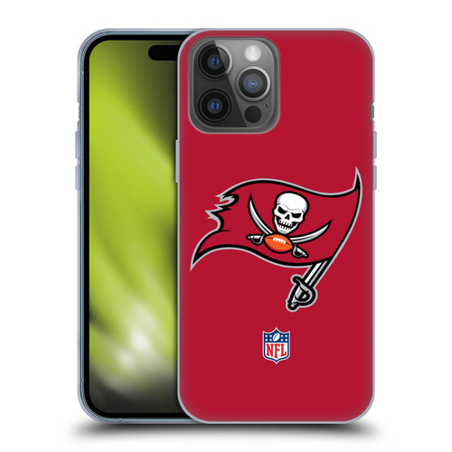 NFL Tampa Bay Buccaneers Logo Plain Soft Gel Case for Apple iPhone 14 Pro Max
