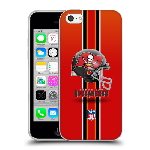NFL Tampa Bay Buccaneers Logo Helmet Soft Gel Case for Apple iPhone 5c