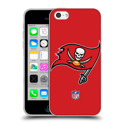 NFL Tampa Bay Buccaneers Logo Plain Soft Gel Case for Apple iPhone 5c