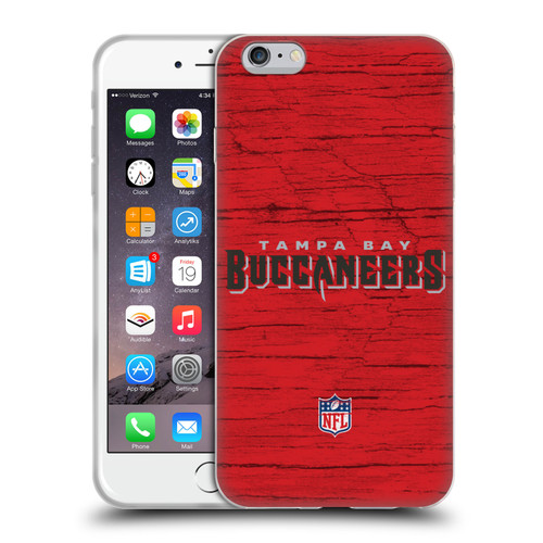 NFL Tampa Bay Buccaneers Logo Distressed Look Soft Gel Case for Apple iPhone 6 Plus / iPhone 6s Plus