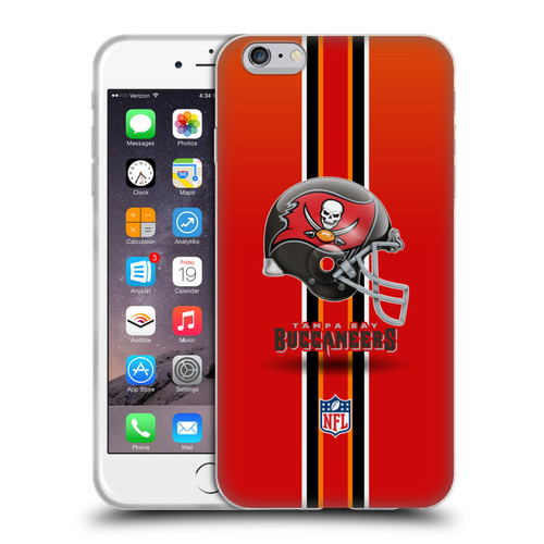 NFL Tampa Bay Buccaneers Logo Helmet Soft Gel Case for Apple iPhone 6 Plus / iPhone 6s Plus