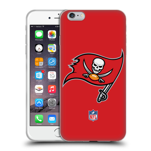 NFL Tampa Bay Buccaneers Logo Plain Soft Gel Case for Apple iPhone 6 Plus / iPhone 6s Plus