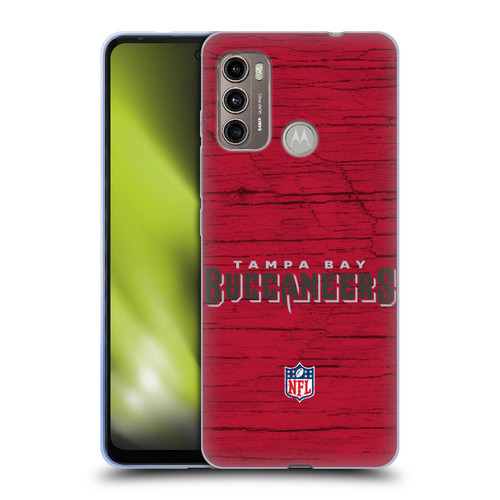 NFL Tampa Bay Buccaneers Logo Distressed Look Soft Gel Case for Motorola Moto G60 / Moto G40 Fusion