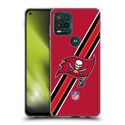 NFL Tampa Bay Buccaneers Logo Stripes Soft Gel Case for Motorola Moto G Stylus 5G 2021