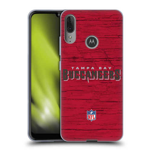NFL Tampa Bay Buccaneers Logo Distressed Look Soft Gel Case for Motorola Moto E6 Plus