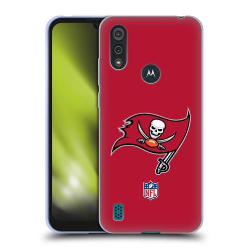 NFL Tampa Bay Buccaneers Logo Plain Soft Gel Case for Motorola Moto E6s (2020)
