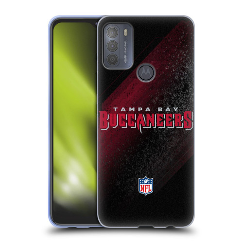 NFL Tampa Bay Buccaneers Logo Blur Soft Gel Case for Motorola Moto G50
