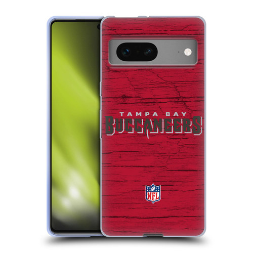 NFL Tampa Bay Buccaneers Logo Distressed Look Soft Gel Case for Google Pixel 7