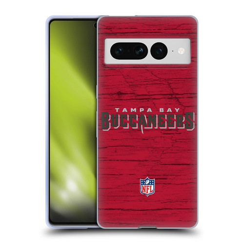 NFL Tampa Bay Buccaneers Logo Distressed Look Soft Gel Case for Google Pixel 7 Pro