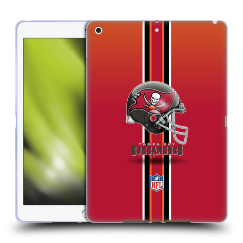 NFL Tampa Bay Buccaneers Logo Helmet Soft Gel Case for Apple iPad 10.2 2019/2020/2021