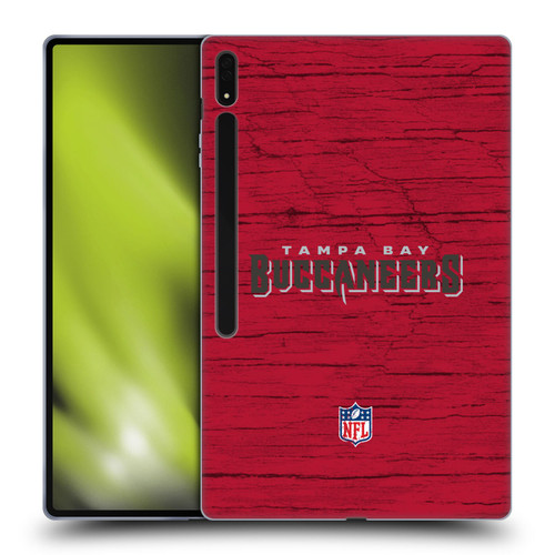 NFL Tampa Bay Buccaneers Logo Distressed Look Soft Gel Case for Samsung Galaxy Tab S8 Ultra