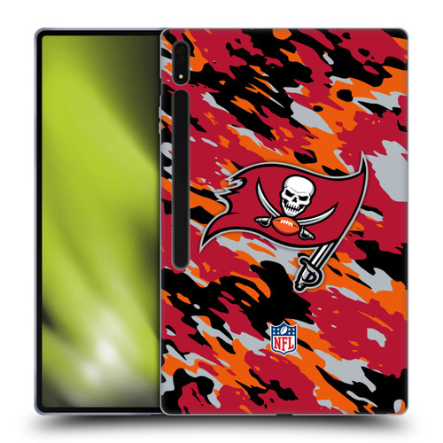 NFL Tampa Bay Buccaneers Logo Camou Soft Gel Case for Samsung Galaxy Tab S8 Ultra