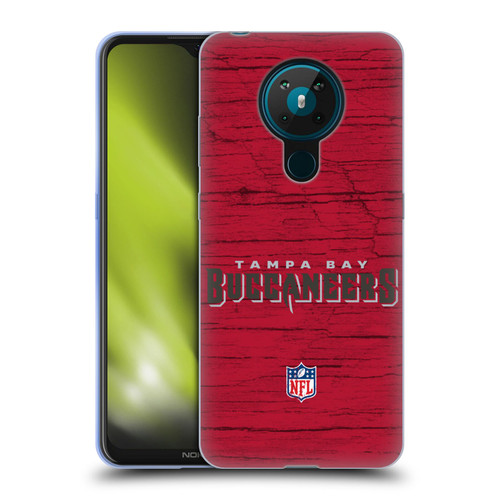 NFL Tampa Bay Buccaneers Logo Distressed Look Soft Gel Case for Nokia 5.3